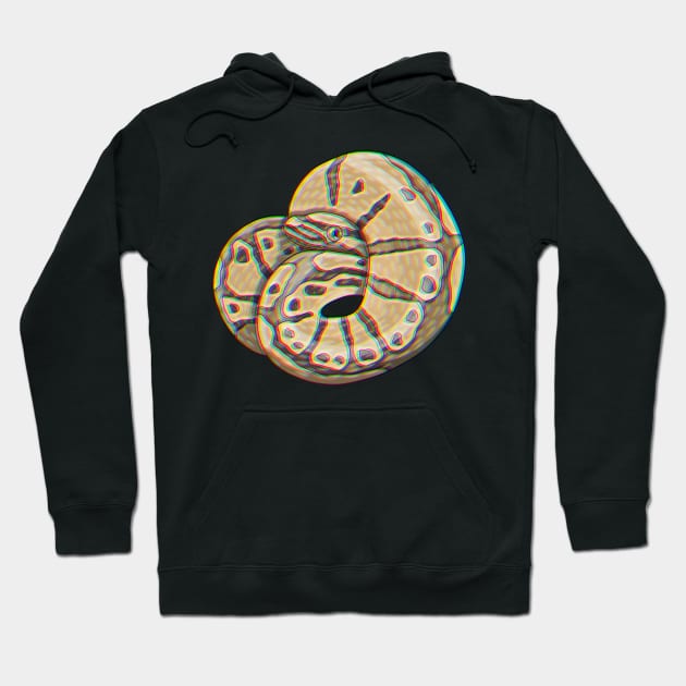 chromatic hypomelanistic ball python Hoodie by Artbychb